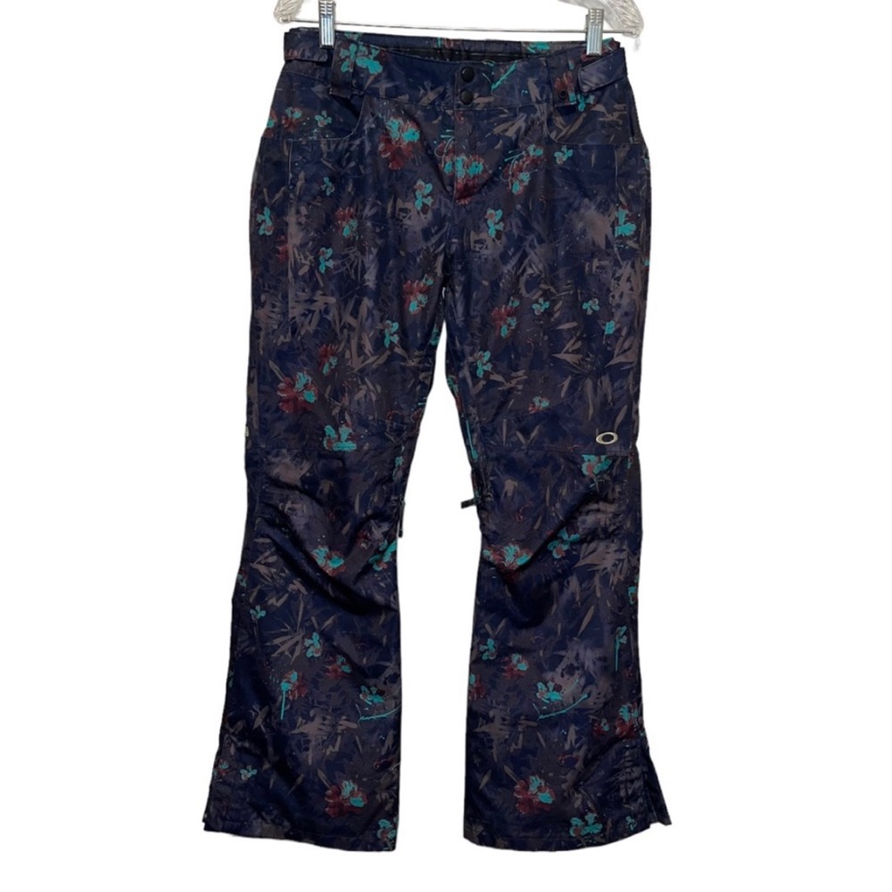 Oakley Floral Patterned Pants - Blue and Red